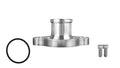 March Performance Water Neck SBC Straight Clear Anodized Aluminum - 1-1/2 Inch Hose Barb