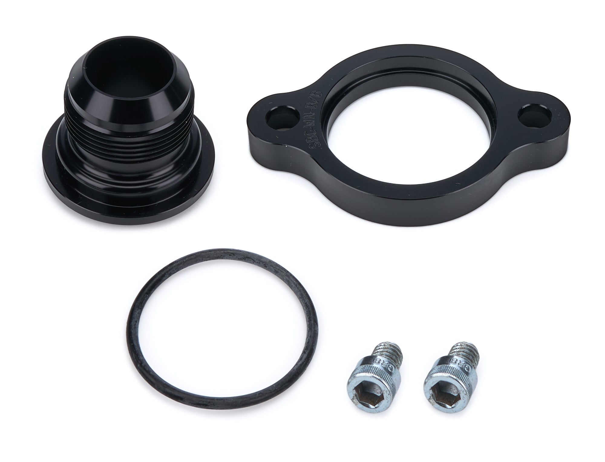 March Performance Water Neck SBC -20AN Straight Aluminum with O-Ring and Hardware