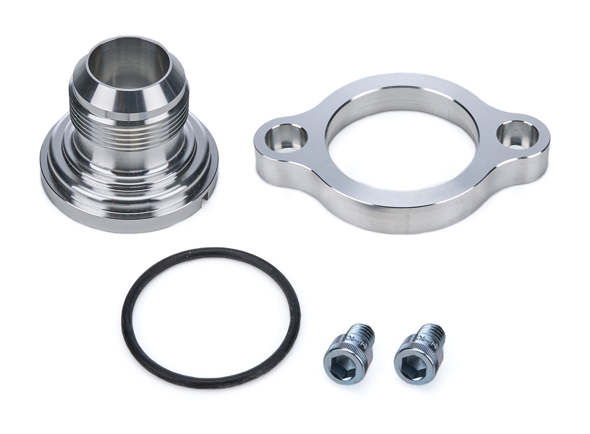 March Performance Water Neck SBC -20AN Straight Aluminum with O-Ring for Chevy V8