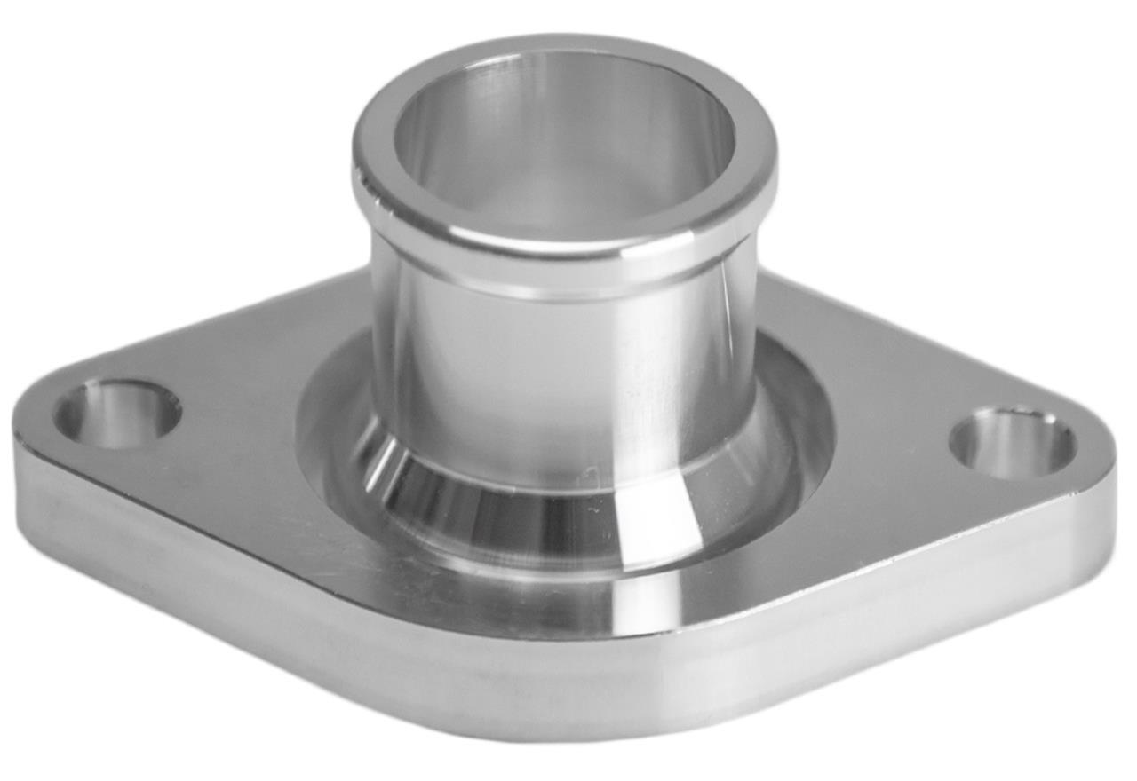 March Performance BTH-401-05 Thermostat Housing SBM Straight for Small Block Mopar, Polished Aluminum, 1-1/2 Inch Hose Barb