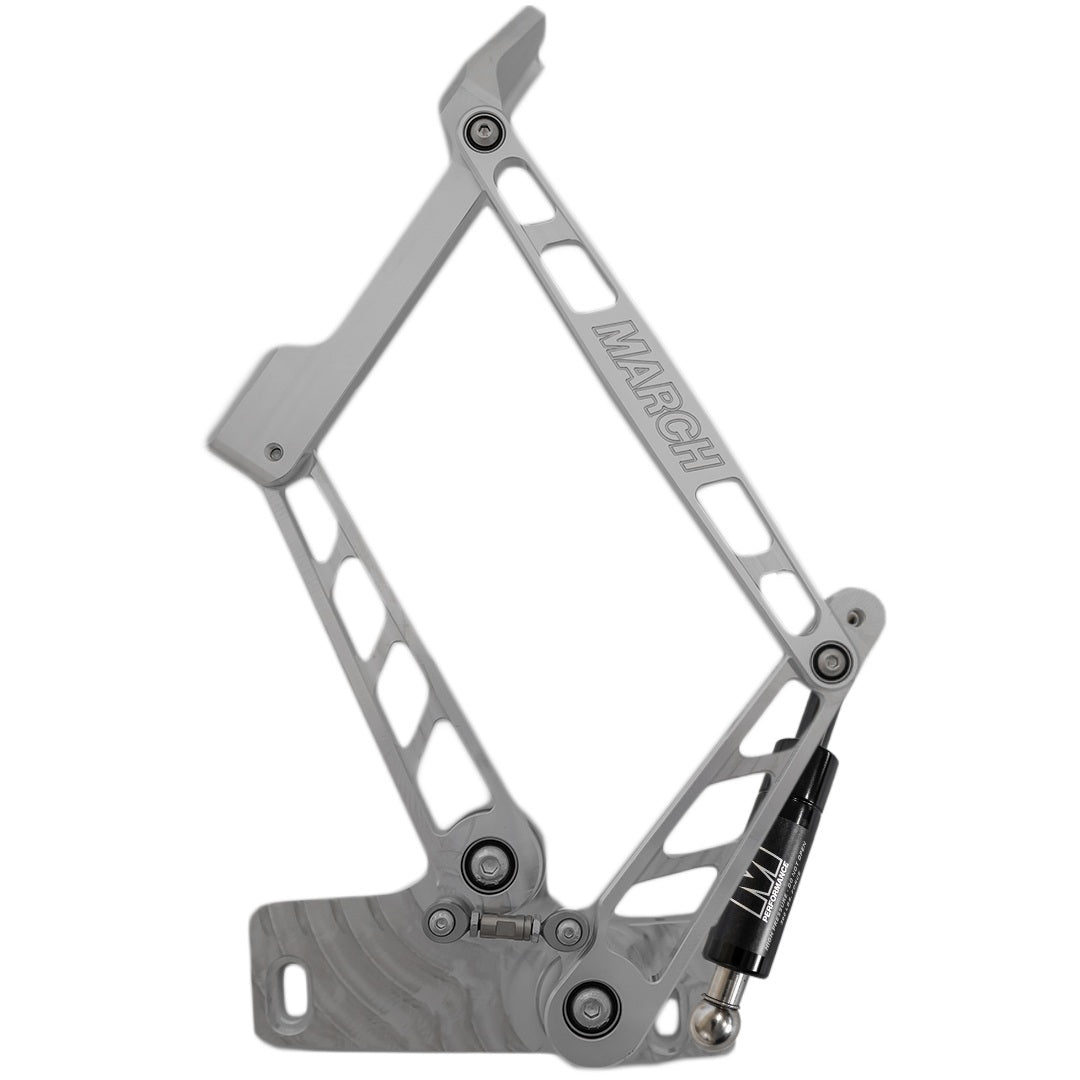 March Performance HH66CK-S-05 Polished Aluminum Hood Hinges for Chevrolet C10 1960-1966