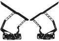 March Performance HH72CE-S-08 Hood Hinges for Chevrolet Chevelle 1968-1972, Black Powder Coat Aluminum Pair