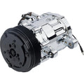 March Performance P2412-06 Air Conditioning Compressor for Sanden 7176 with Chrome Finish and 6-Rib Serpentine Pulley