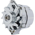 March Performance P2556-06 Alternator GM 10SI 140 Amp 12V Single V-Belt Pulley Aluminum Case Natural Finish