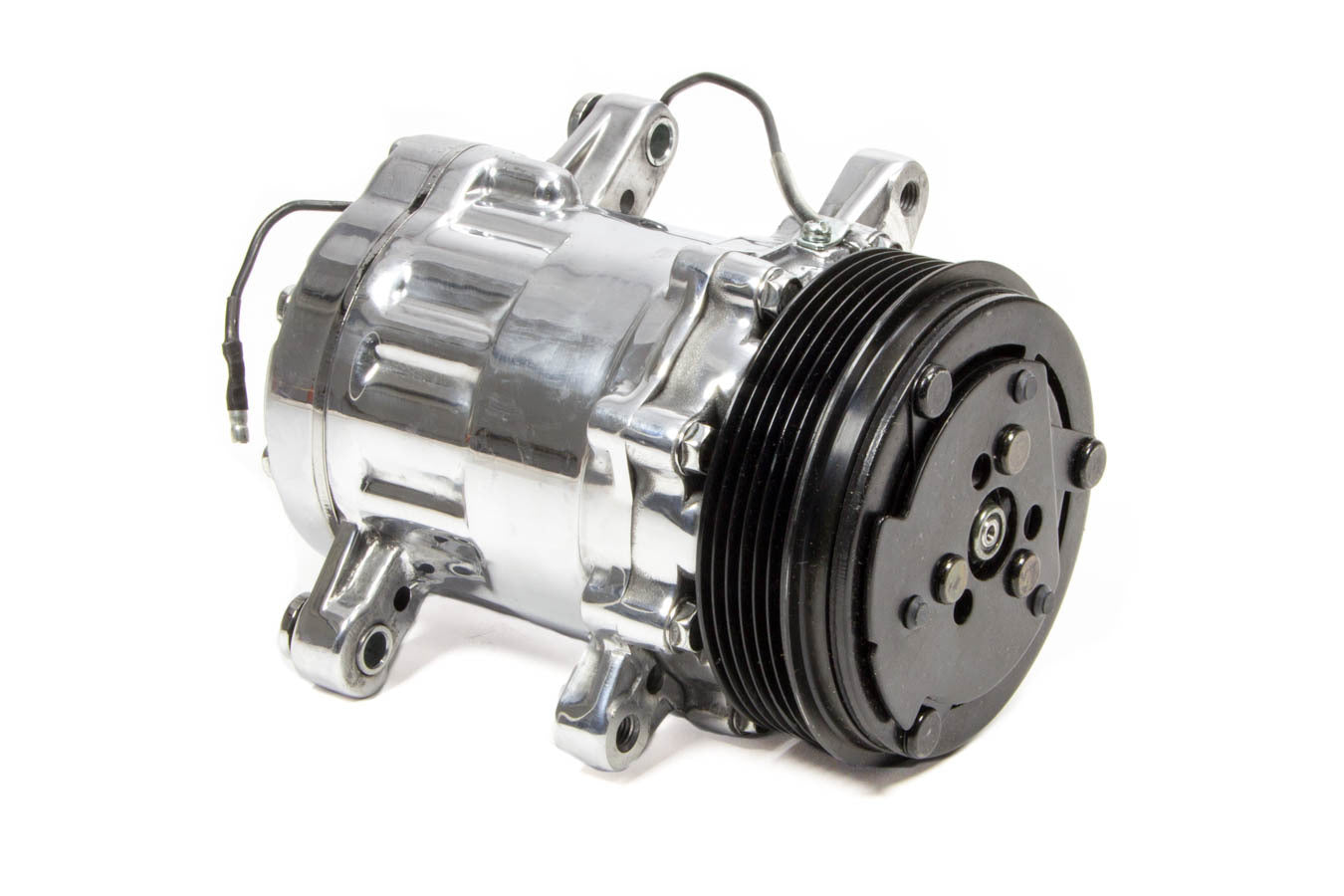 March Performance P411 Sanden 7176 Compact Air Conditioning Compressor with Serpentine Pulley