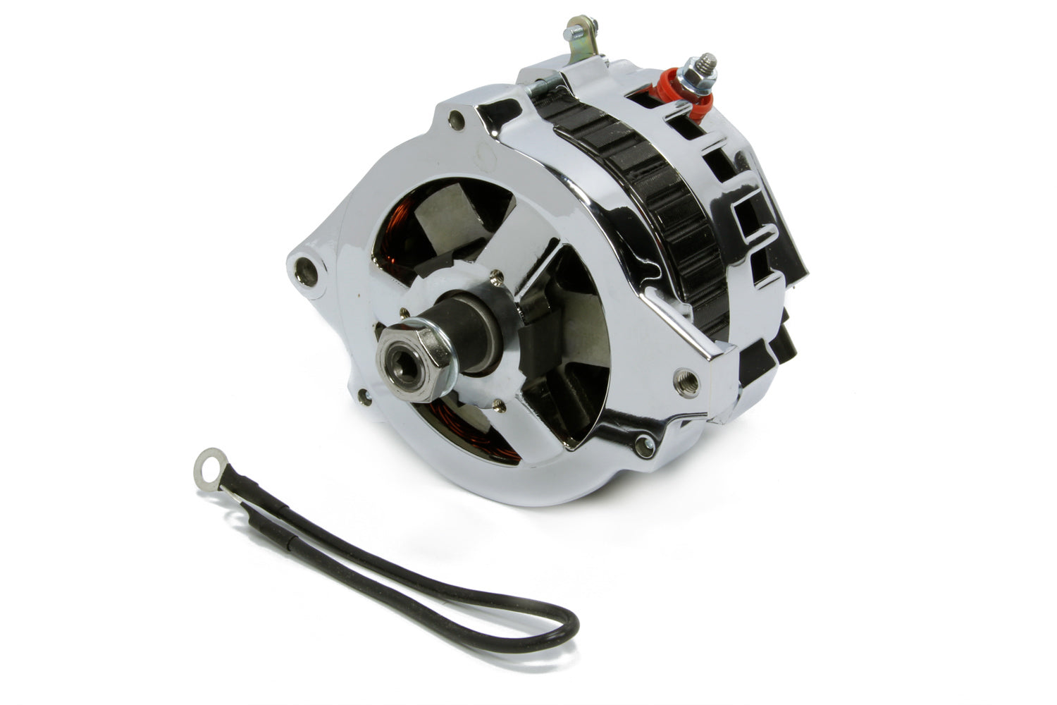 March Performance P572 Alternator 140 Amp 12V Chrome with Aluminum Case for GM Vehicles