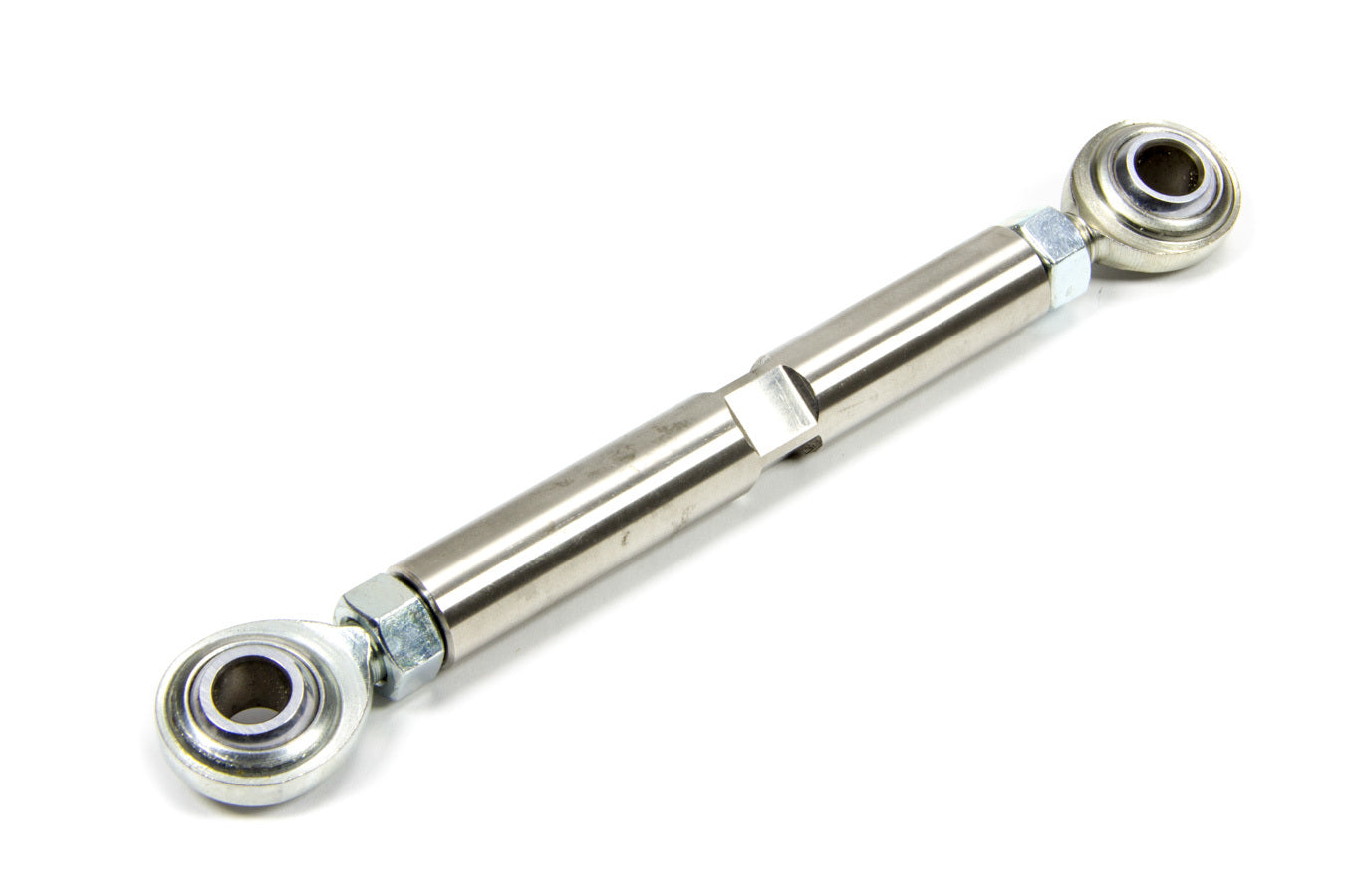 March Performance RA-4.375 Adjustment Rod, 6.375 to 7.875 Inches Length, Chromoly Rod Ends, Stainless Steel, Polished Finish