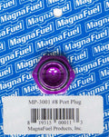 MagnaFuel MP-3001 #8 O-Ring Port Plug with Aluminum Hex Head and Purple Anodized Finish