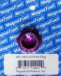 Magnafuel/Magnaflow Fuel Systems MP-3002 #10 O-Ring Port Plug with Hex Head, Aluminum, Purple Anodized Finish