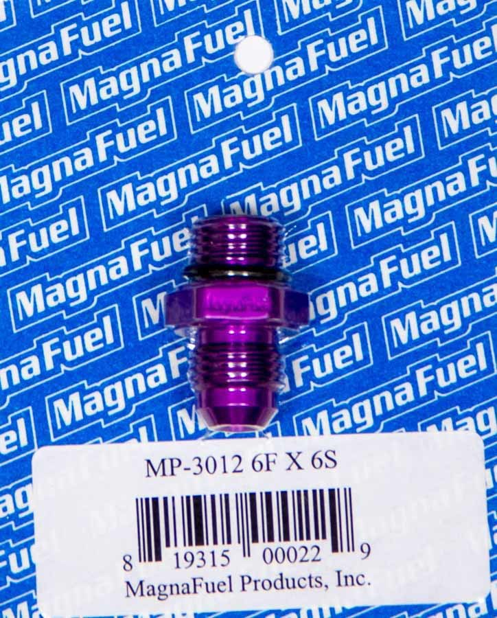 MagnaFuel MP-3012 #6AN to #6AN Male Port Fitting Aluminum Purple Anodized