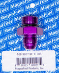 Magnafuel MP-3017 #8AN Male to #10AN O-Ring Straight Adapter Aluminum Purple Anodized