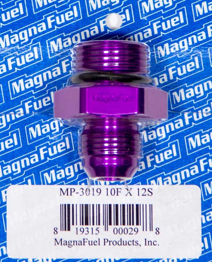 Magnafuel MP-3019 #10AN to #12AN Fitting Straight Aluminum Purple Anodized