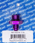 MagnaFuel MP-3022 #6AN to #8AN Fitting with O-Ring, Aluminum, Purple Anodized