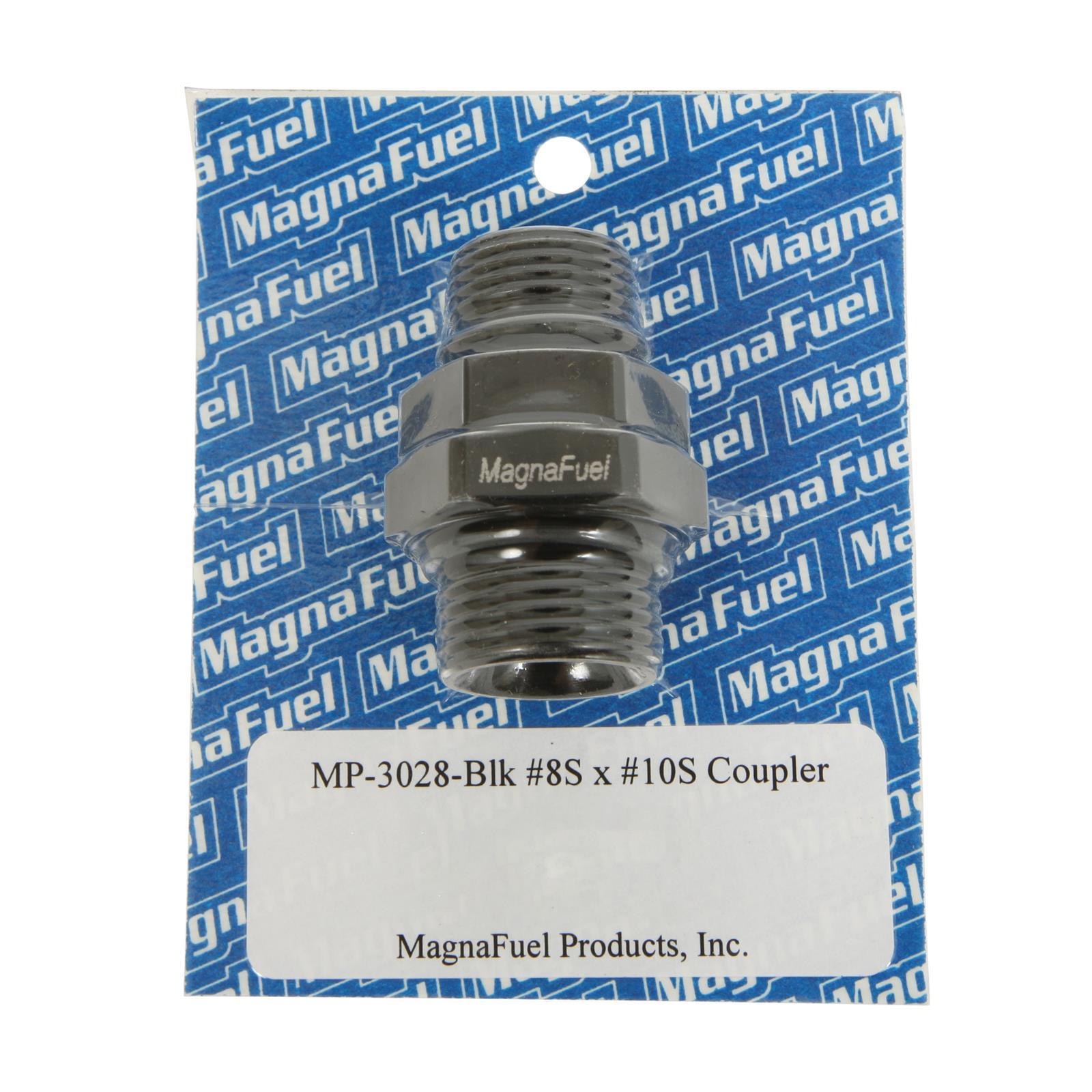 MagnusFuel MP-3028-BLK Aluminum 10 AN Male to 8 AN Male Straight Adapter Fitting