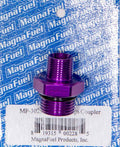 MagnaFuel MP-3029 Union Couple Fitting - 10 AN Male O-Ring to 3/8 Inch NPT Male Aluminum Purple Anodized