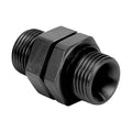 MagnaFuel MP-3030-BLK Bulkhead Fitting, 10 AN Male to 3/8 Inch NPT Male, Aluminum Black Anodized