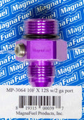 MagnaFuel MP-3064 #10 to #12 O-Ring Male Adapter Fitting with Gauge Ports