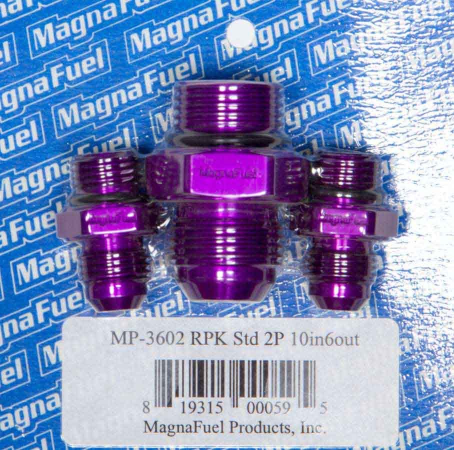Magnafuel/Magnaflow Fuel Systems MP-3602 Regulator Fitting Kit with Aluminum O-Ring Connectors