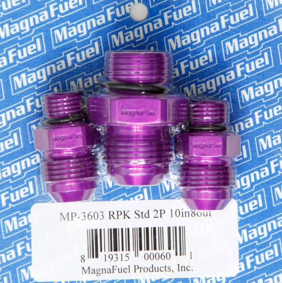 Magnafuel MP-3603 Regulator Plumbing Kit with Aluminum Fittings and Purple Anodized Finish