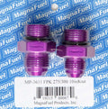 Magnafuel MP-3611 Fuel Pump Fitting Kit with 10 AN and 8 AN Aluminum Fittings in Purple Anodized Finish