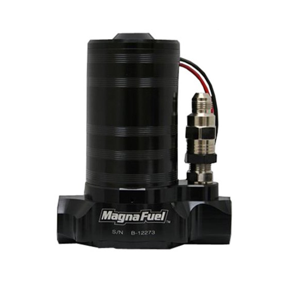 MagnaFlow MagnaFuel MP-4401-BLK ProStar 500 Electric Fuel Pump with 25-36 PSI, 12 AN Female O-Ring Inlet and Outlet, Aluminum Body, Black Anodized Finish