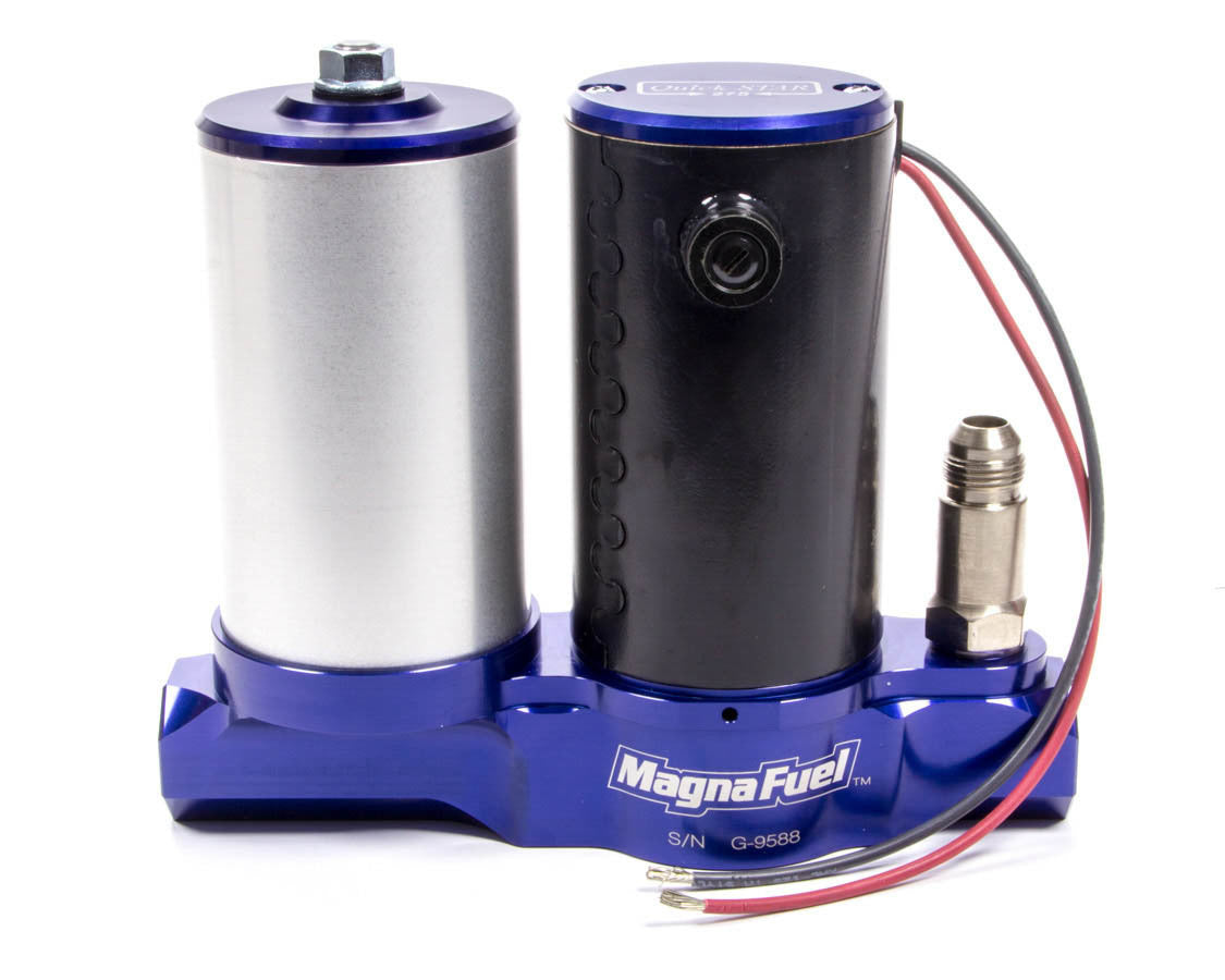 MagnaFuel/MagnaFlow MP-4550 QuickStar 275 Electric In-Line Fuel Pump with Filter, 18 psi, 10 AN Female O-Ring Inlet and Outlet, 8 AN Bypass, E85 and Gas Compatibility