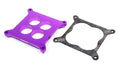 MagnaFuel MP-5005 Anti Reversion Plate for 4150 Flange, 0.5 Inch Thickness, 1.687 Inch Diameter Bore, Square Bore, Aluminum with Purple Anodized Finish
