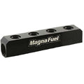 MagnaFuel MP-7600-04-Black Quad Fuel Log with 10AN Ports and Aluminum Construction
