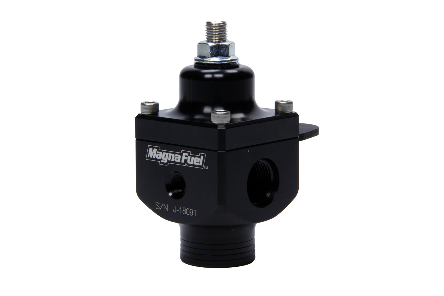 MagnaFuel MP-9833-BLK Large 2-Port Fuel Pressure Regulator with Black Anodized Finish