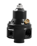 MagnaFuel ProStar EFI Fuel Pressure Regulator MP-9950-BLK with 35 to 85 PSI Adjustment and 8 AN O-Ring Fittings