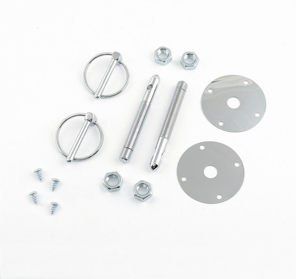 MR. GASKET Hood & Deck Pinning Kit with Steel Hood Pins and Torsion Clips