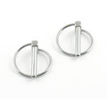 Mr. Gasket 1017A Torsion Clip Set for Hood Pins, 0.25 Inch OD Steel Chrome Finish