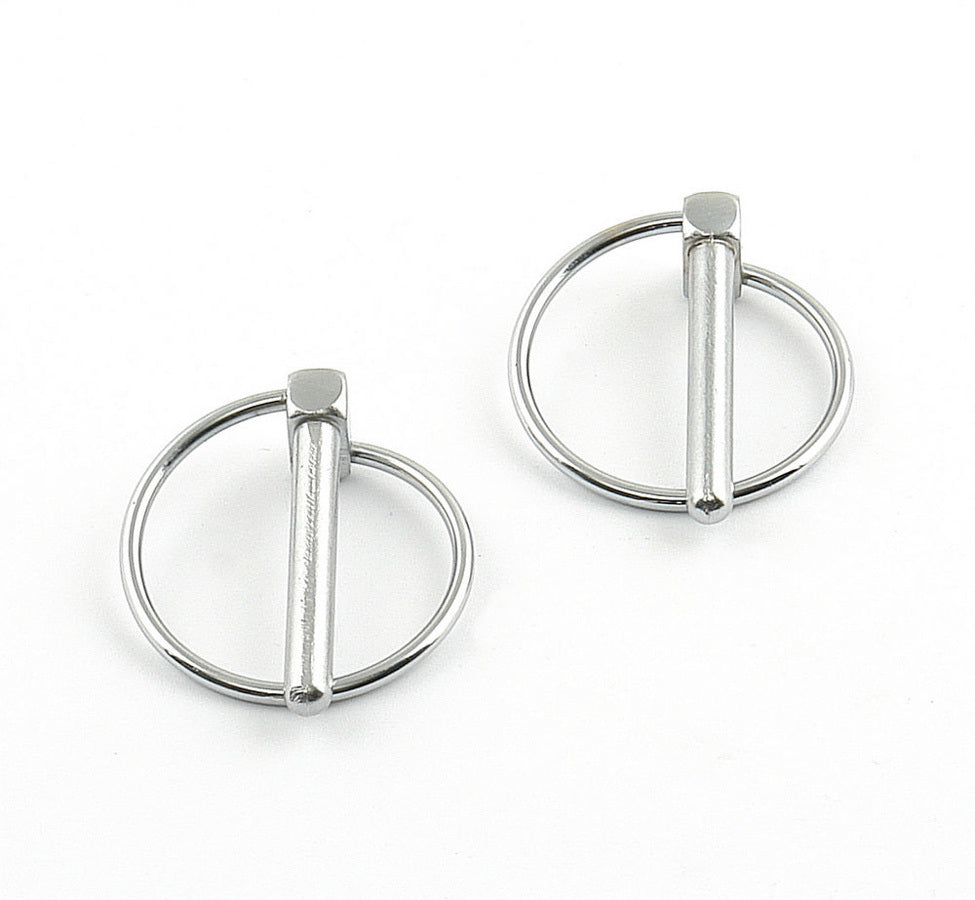 Mr. Gasket 1017A Torsion Clip Set for Hood Pins, 0.25 Inch OD Steel Chrome Finish