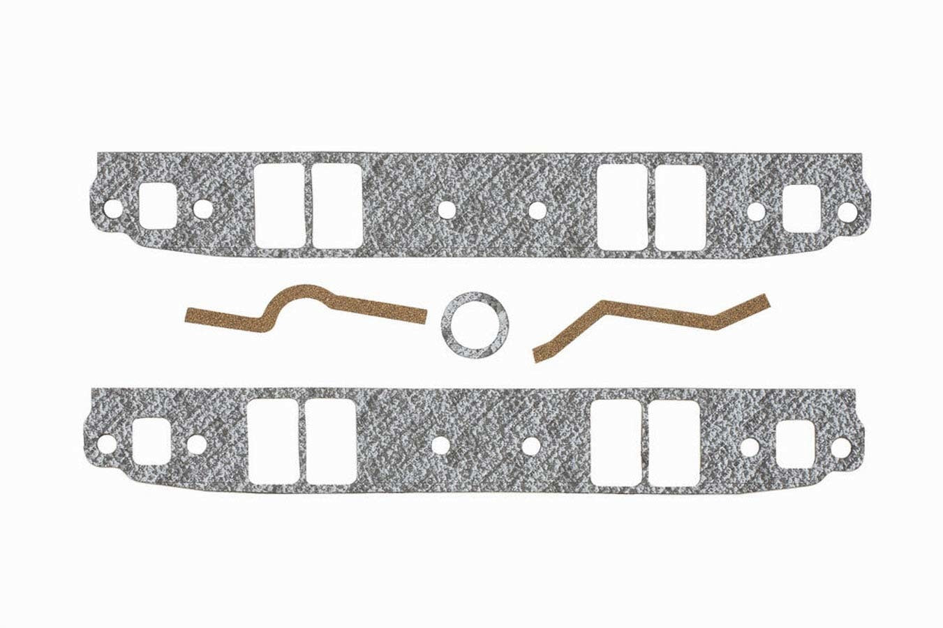 MR. GASKET 116 Intake Manifold Gasket for Small Block Chevy, 0.12 Inch Thick, Rectangular Port, Composite Material