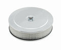 Mr. Gasket 1487 9-Inch Chrome Air Cleaner Assembly with 2-Inch Element and Raised Steel Base