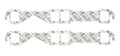 MR. GASKET 150A Performance Exhaust Header Gasket for Small Block Chevy, Square Port, 1.450 x 1.550 Inch, Pair