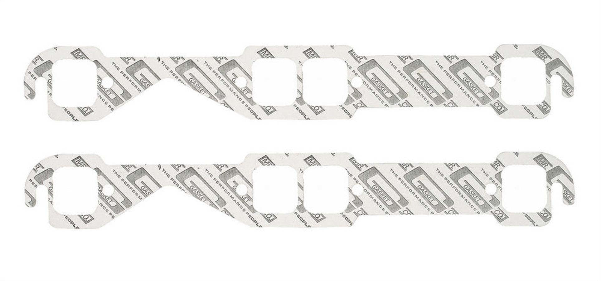 MR. GASKET 150A Performance Exhaust Header Gasket for Small Block Chevy, Square Port, 1.450 x 1.550 Inch, Pair