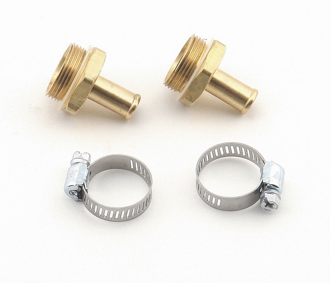 MR. GASKET 1543 Fuel Fitting Kit, 7/8 Inch Male to 3/8 Inch Hose Barb, Brass, for Holley Carburetors