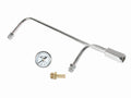MR. GASKET 1558 Fuel Line Kit for Holley 4160 Carburetors, 8-21/32 Inch Length, Steel Chrome Finish