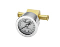 MR. GASKET 1564 Liquid Filled Pressure Gauge, 0-15 psi, Mechanical, Analog, 1-1/2 Inch Diameter with White Face and 1/8 Inch NPT Port