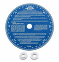 Mr. Gasket Universal Degree Wheel 7 Inch Aluminum Blue Anodized