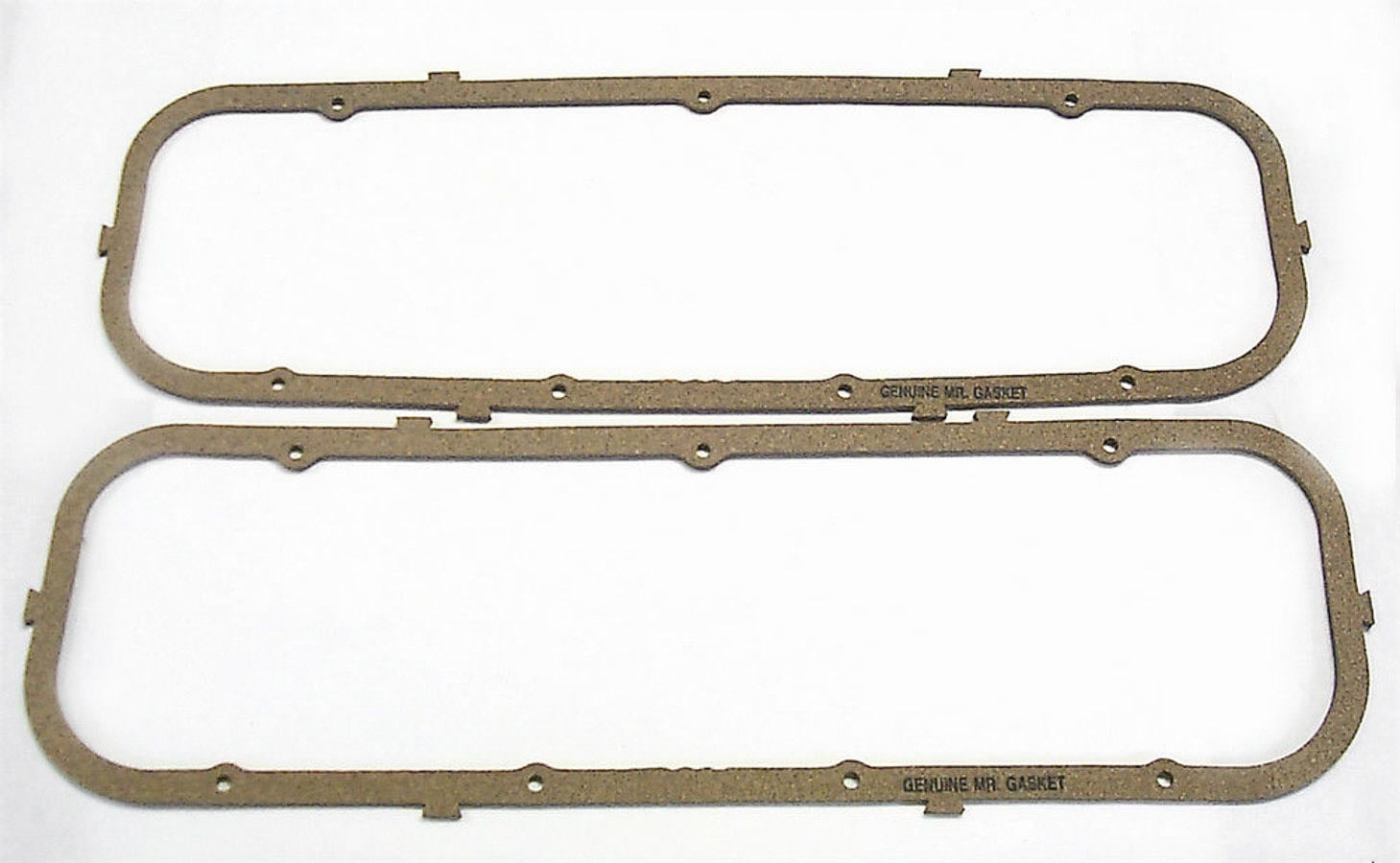 MR. GASKET Valve Cover Gasket for Big Block Chevy, 0.187 Inch Thick Cork and Rubber Seal, Perimeter Bolt Design