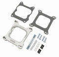 MR. GASKET Carburetor Adapter 1932 for Square Bore to Spread Bore Applications, 0.75 Inch Thickness, Aluminum, Natural Finish