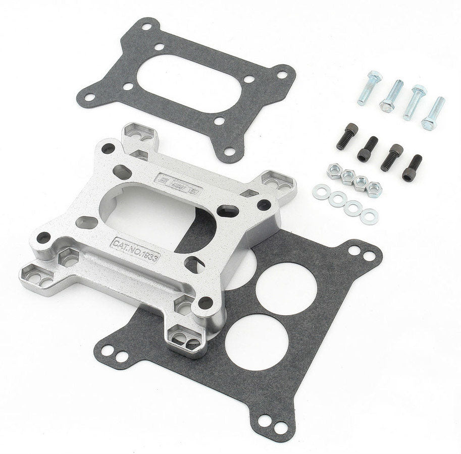 MR. GASKET Carburetor Adapter 1933 Open 1 Inch Thick for Holley 2-Barrel to Square Bore Conversion