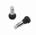 MR. GASKET 1955MRG Chrome Short Tire Valve Stem with Rubber and Steel Construction