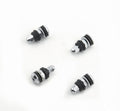 Mr. Gasket 1957MRG Chrome Tire Valves Short Screw-On Mount Set of 4