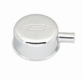 MR. GASKET Vc Breather with Pcv Hook U, Steel Chrome Finish, 1-1/4 Inch Round Push-In Design