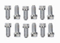 Mr. Gasket 2210G Stainless Steel Header Bolt Kit for V8 Engines, 3/8-16 Thread, 3/4 Inch Length, Hex Head
