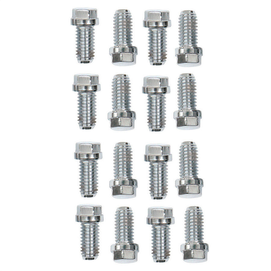 MR. GASKET 2211G Header Bolt Kit, 3/8-16 Thread, 3/4 Inch Length, Stainless Steel, Hex Head, Compatible with Big Block Chevy and Small Block Ford Engines