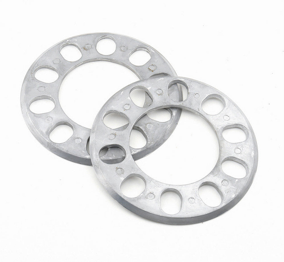 MR. GASKET 2370 7/32 Inch Thick Wheel Spacer for 5x4.50, 4.75, 5.00 Bolt Pattern, Aluminum, Natural Finish, Pair